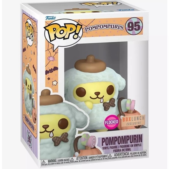 Funko Pop! Sanrio Pompompurin Halloween Flocked BoxLunch Exclusive - Picture 1 of 3